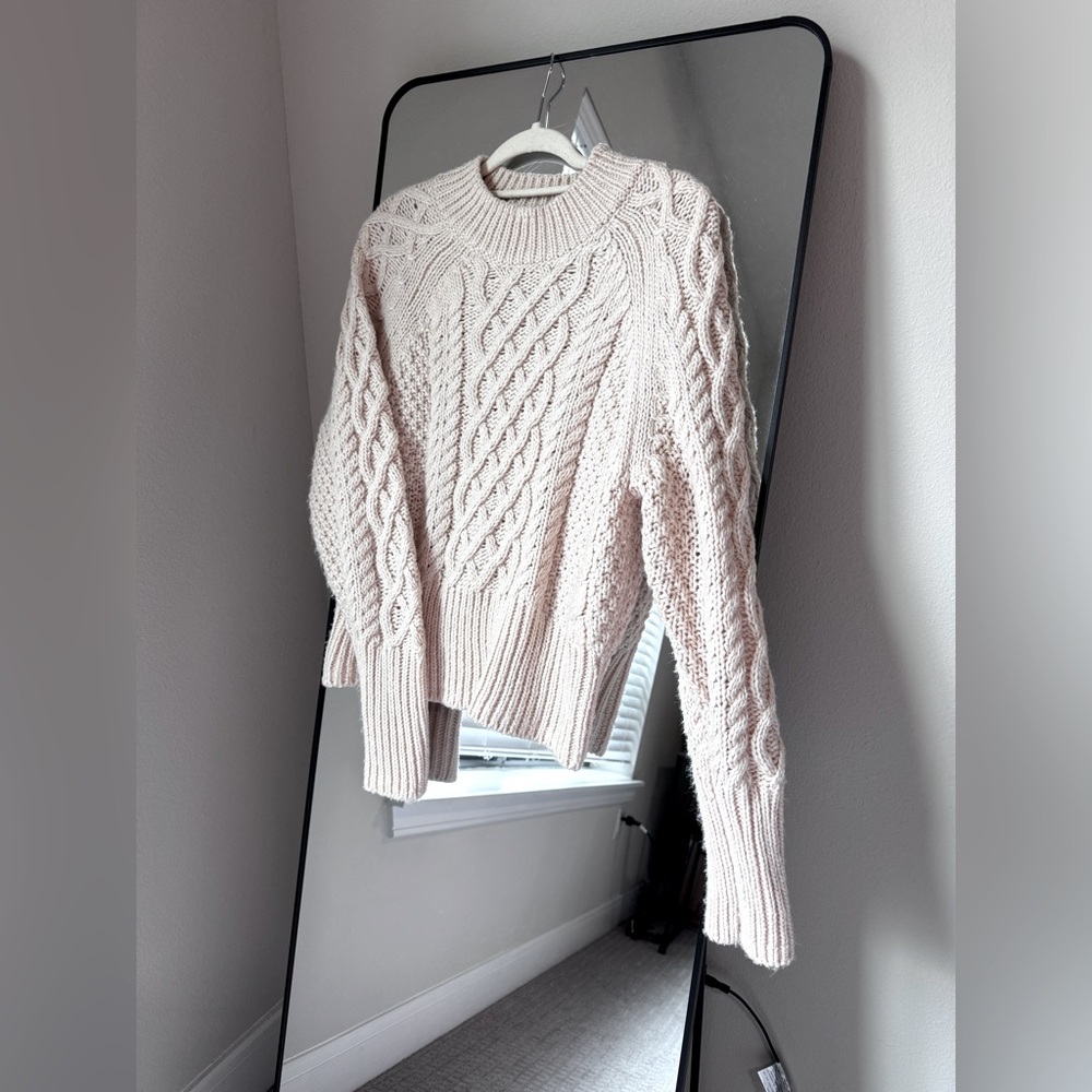LOVE REPUBLIC Après-ski Cable Knit Long Cuffs Sweater - S